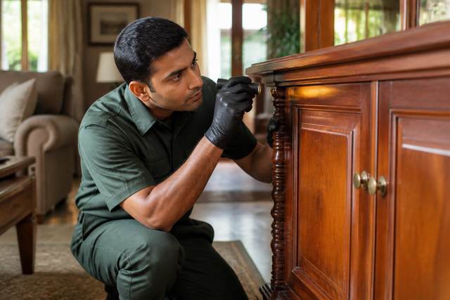 Wood borer check on furniture